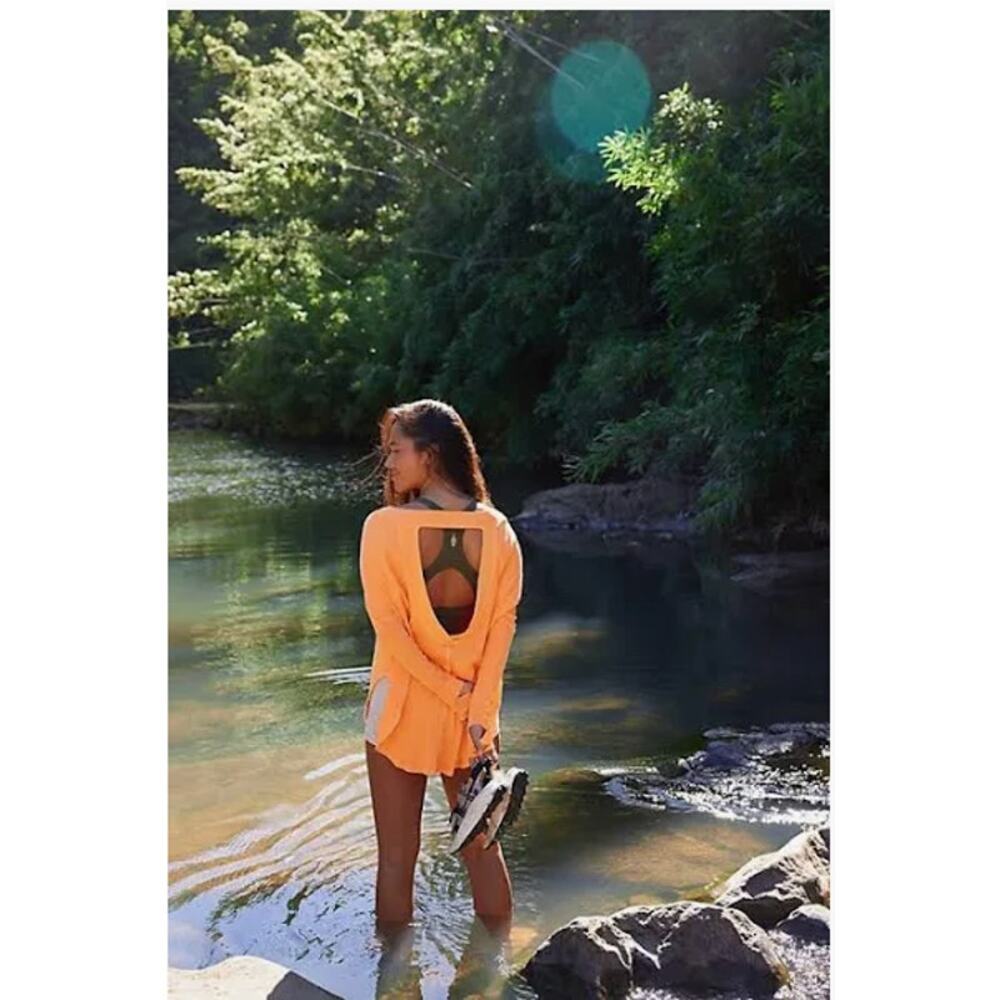 Fp Movement Simply Layer Top In Orange Size M - image 1